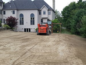 Lawn Grading Installation