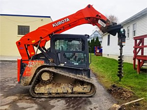 Skidsteer Auger Drill Posthole